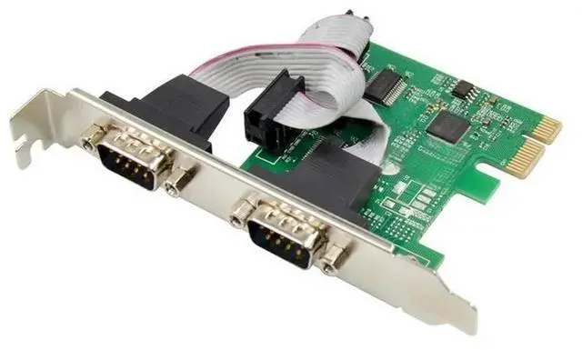 Main image of FOR PCIe To 2 Port DB9 RS232 Serial adapter card 2 Ports RS232 To PCIE Converter Card AX99100 Chipset