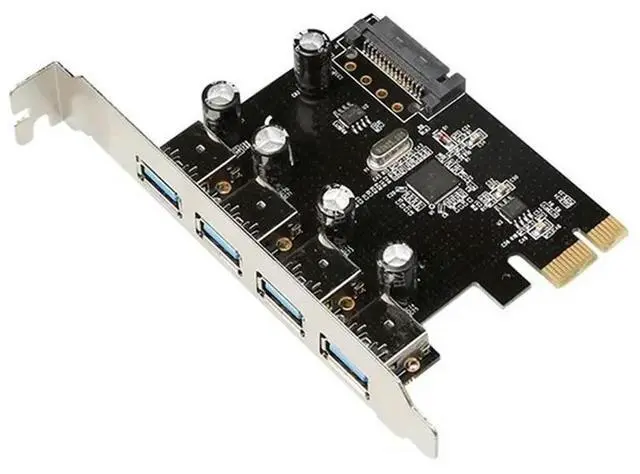 Main image of FOR Superspeed 4 Port USB 3.0 PCI Express Card PCIe USB 3.0 Host Controller 4 x USB3.0 with VL805