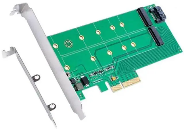 Main image of FOR PCIe x 4 to NGFF(PCIe) SSD+SATA to NGFF(SATA)adapter card