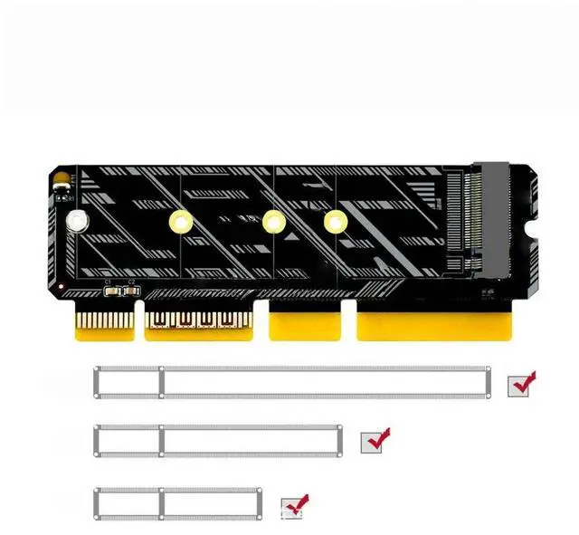 Main image of FOR GEN5 PCI-E X4 to NVME SSD Adapter Card PCIE TO M.2 NVME 128Gbps Adapter Card for PC Computer Server Motherboard