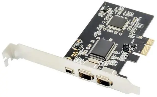 Main image of FOR PCI-E 1x to IEEE 3 PORTS 1394 Pcie Firewire Controller Card 1394 4PIN 9PIN Adapter VIA VT6308 Chipset 1394A 1394B sound card