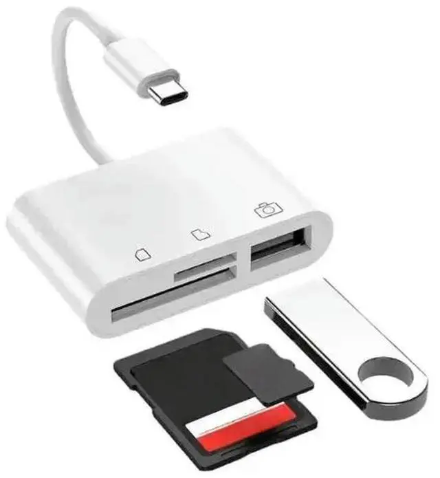 Main image of FOR OTG USB Type C Card Reader to SD/TF USB C Card Readers Laptop Phone Type-C