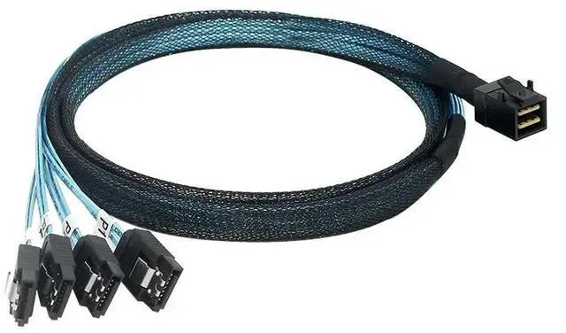 Main image of FOR 12Gb/S MINI SAS Cable SFF-8643 To 4SATA One To Four Array Card With a Length of 1 M Data Cable