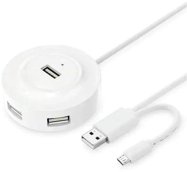 Main image of FOR 4 Ports USB 2.0 HUB with Micro USB2.0 OTG USB Splitter Adapter with Cable for Laptop PC Computer