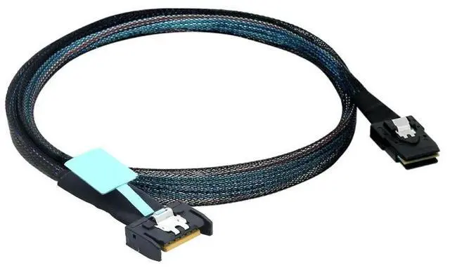 Main image of FOR SFF-8654 MCIO 4I 4X 38-Pin to MINI SAS SFF-8087 Support PCIe Gen5 server adapter Cable