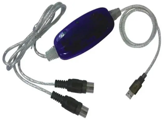 Main image of FOR USB to MIDI line music editing line USB data cable WIN8 MAC MIDI USB Cable Converter PC Music Keyboard Adapter