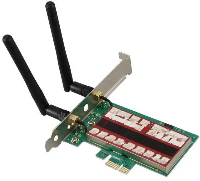 Main image of FOR 2 antenna network card 4G/5G 300Mbps PCI-E X1 WiFi Wireless Card Adapter Chipset for BCM4322 wbe3220
