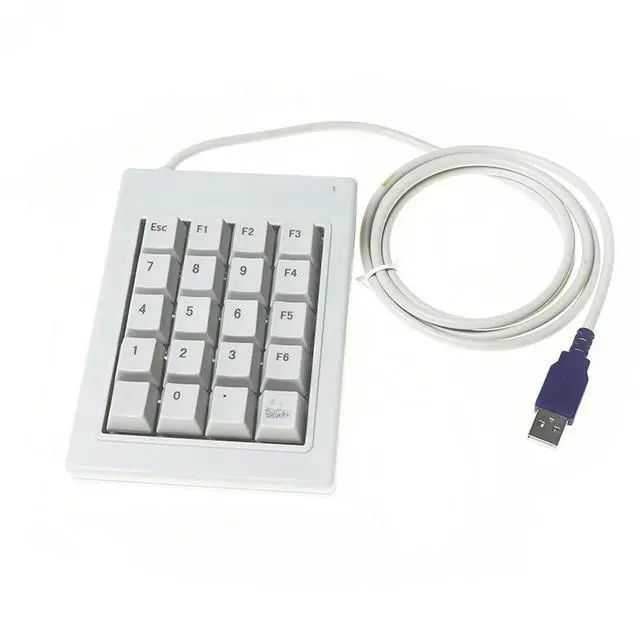Main image of FOR 20 Keys PS/2 USB ESC Key Wired Mechanical Password Finance Number Numberic Keypad Keyboard F1 F2 F3 F4 F5 F6 CLEAR KEY