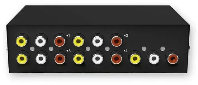 Main image of FOR 4 Port AV Switcher RCA switch Audio Video Selector 4 Input 1 Output Audio and video switche MT-431AV