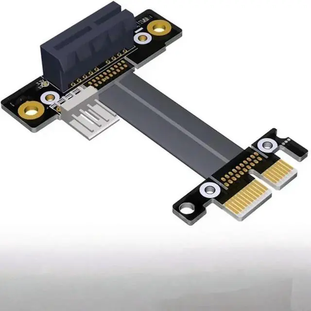 Main image of FOR PCI-E PCI Express 1X To 1X Slot Riser Card Converter Extender Ribbon Adapter Extension Cable 8Gbps X1 Gold Plated For