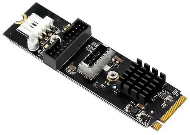 Main image of FOR 5Gbps Type-E USB 3.1 Front Panel Socket & USB 2.0 to NVME NGFF M-Key Express Card VL805 M.2 Adapter for Motherboard