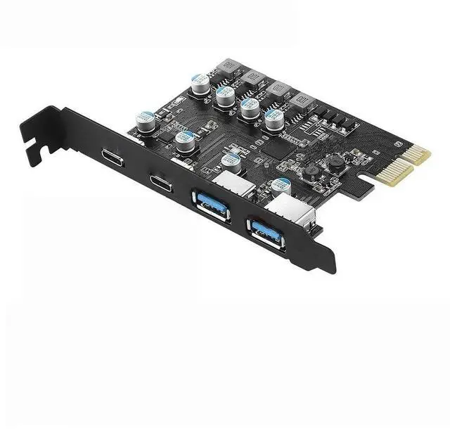 Main image of FOR PCIE Card Adapter gen1 with 2 USB3.0 Type-A and 2 USB3.0 Type-C Ports for High-Speed Data Transfer