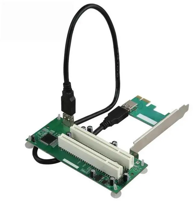 Main image of FOR PCI-Express to PCI Adapter Card PCIe to Dual Pci Slot Expansion Card USB 3.0 Add on Cards Converter TXB093