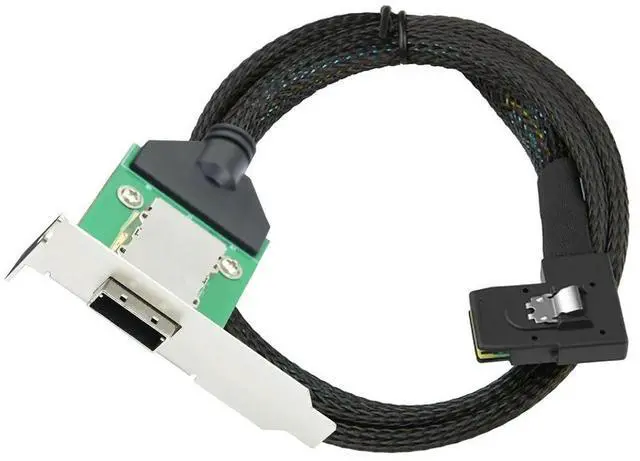 Main image of FOR Mini SAS HD SFF-8088 Female to SAS 8087 Right Angle Server Adapter Conversion Cable