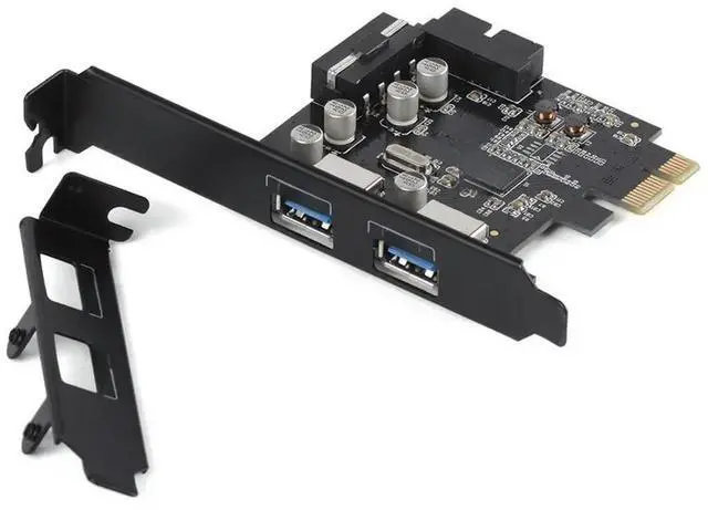 Main image of FOR PCIE TO 2 Port USB 3.0 PCI-e Internal 20Pin Adapter PCI Express 5.0Gbps 19Pin FL1100 chipset support WIN10 WIN8