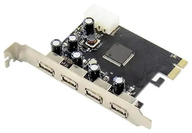 Main image of FOR PCI-E To 4 Port USB 2.0 Converter Card 4 Port USB 2.0 PCI Express Card PCIe USB 2.0 Host Controller Card MCS9990 Chipset