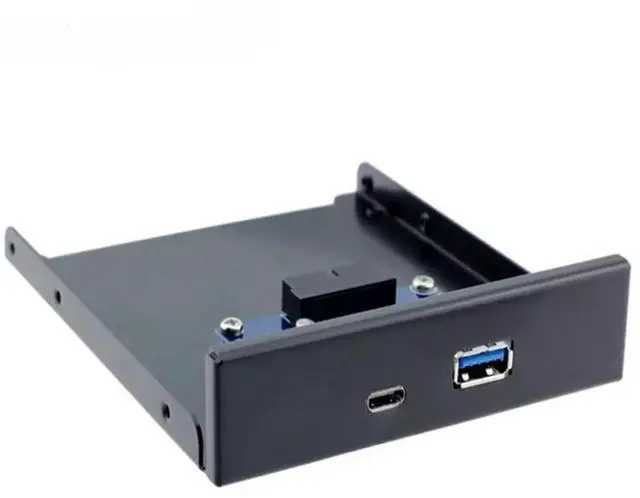 Main image of FOR USB 3.0 Type-A & USB 3.1 Type-C USB-C Dual Port to Motherboard 20Pin Front Panel for 3.5" Floppy Bay