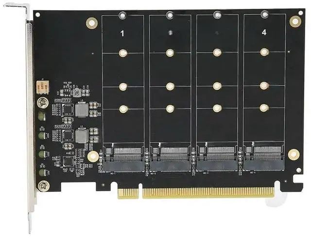 Main image of FOR PCI-E Signal Split Array Card with 4 M.2 NVME Disk Array Card for SSD/M.2 NVME Protocol