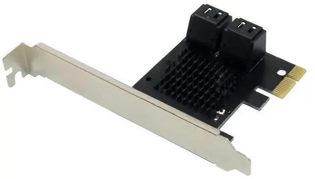 Main image of FOR PCIe to 4 Ports SATA 3 III 3.0 6 Gbps SSD Adapter PCI-e PCI Express x1 Controller Board Expansion Card Support x4 x6 x8 x16