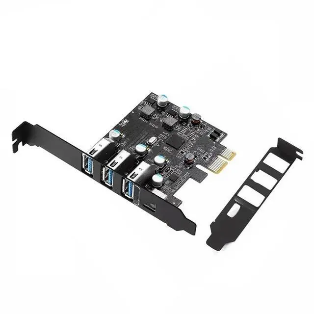 Main image of FOR PCIE to 3 ports USB3.0 converter 1 port USB3.1 Type-c PCI Express Expansion Card for Fl1100 no need power supply