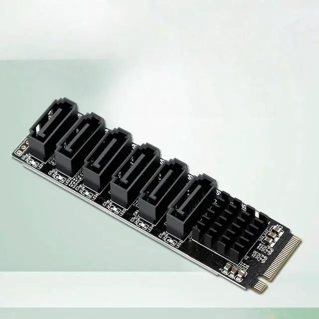 Main image of FOR Experience -Fast Data Transfer with M.2 MKEY To 6-Port SATA3.0 6Gpbs Expansion Card ASM1166 chipset
