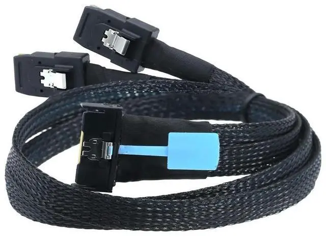 Main image of FOR PCI-E 5.0 MCIO 8XSFF-TA-101674P TO 2X 36P Mini SAS SFF-8087 Extension Cable For servers