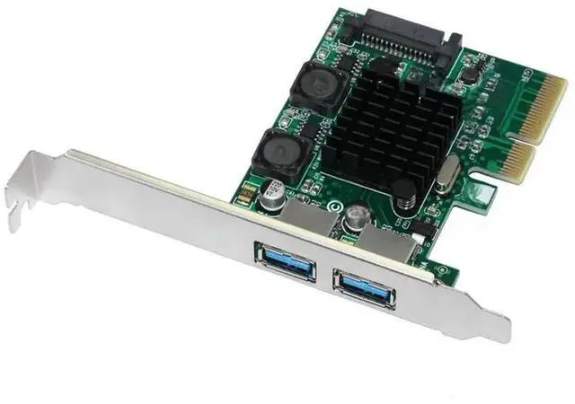 Main image of FOR USB 3.1 PCI Express Card 2-Ports Superspeed USB 3.1 10Gbps Raiser Adapter PCIE PCI-E 3.0 X4 ASM3142 Chipset for Desktop