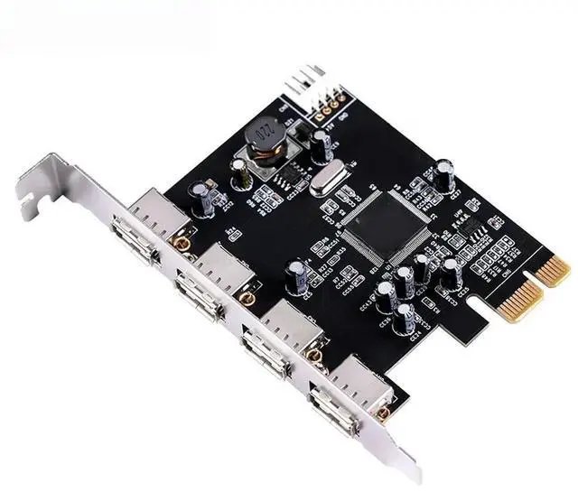 Main image of FOR PCIe PCI-Express x1 to 4 External port USB2.0 Ports with sata power expansion card 9990