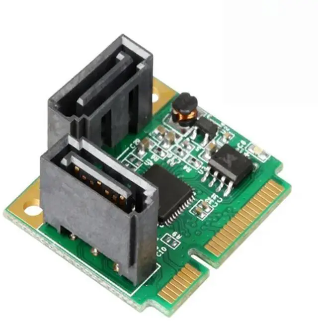 Main image of FOR 2-Ports SATA 3.0 mini PCIe Controller Card mini PCI-e to Dual SATA III 6Gb converter + RAID0 RAID1 JOBD bracket