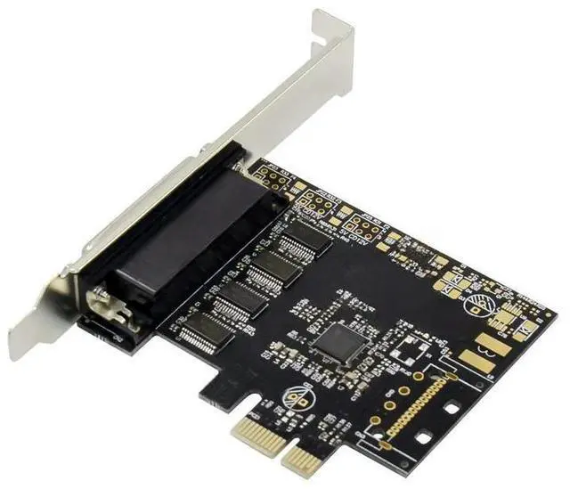Main image of FOR Pcie AX99100 Chipset PCI Express 4 ports Serial PCI-e 1x Expansion Card Multi RS232 DB9 COM Port to PCIe I/O Riser Card