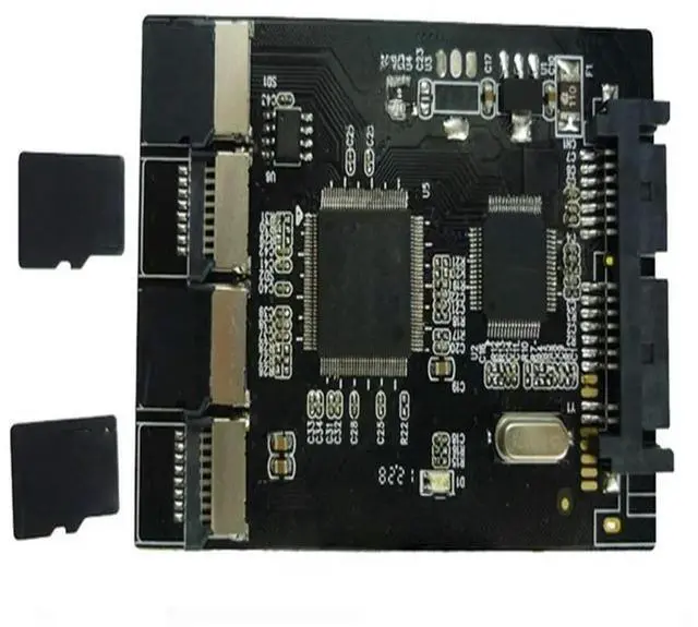 Main image of FOR Multi Micro SD Card to Micro SATA adapter card 1.8" hdd case with 4 TF to 16 pin SATA converter
