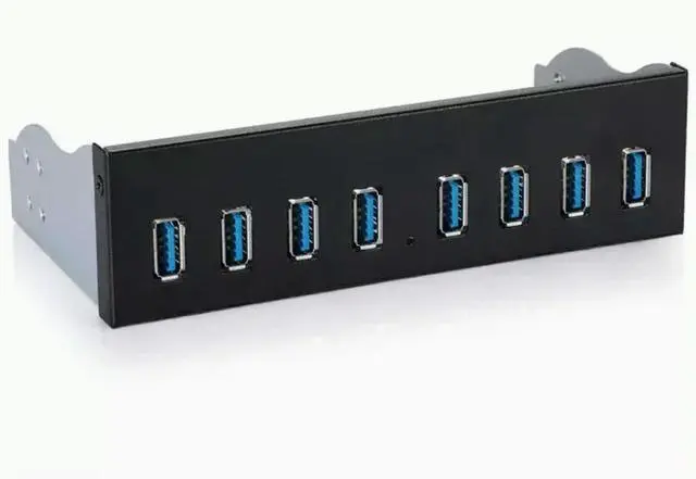 Main image of FOR 5.25 PC Optical drive front panel 19Pin 7 ports USB3.0+2.1A fast Phone charging USB 3.0 HUB Multi USB Splitter
