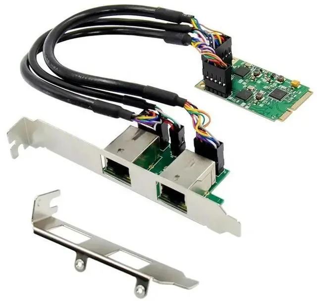 Main image of FOR mini PCIE Ethernet electrical network card mini PCIe 1000M RJ45 LAN card RTL8111F chipset 2 port lan card