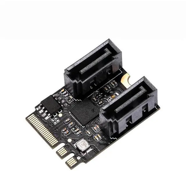 Main image of FOR M.2 ngff to sata 3 adapter card A Key and E key to 2 Ports SATA 6Gb/s adapter card 2230mm size free driver