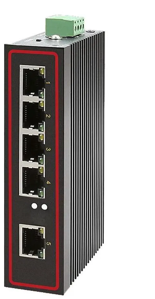 Main image of FOR Industrial 5 port ethernet LAN switch 100M DOUBLE DC POWER high and low temperature PROTECTION