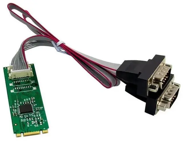 Main image of FOR M.2 B+M To DB9 2 Com Ports AX99100 Chip 2S DB 9pin RS232 Serial Port Industrial COM1 Serial Port M2 B M KEY Expansion Card