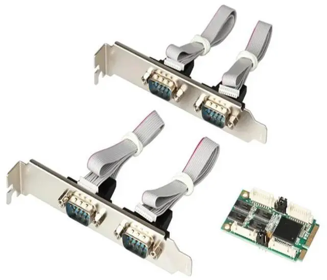 Main image of FOR Mini PCI express 4 Serial ports Controller card mini PCIe to DB9 RS232 adapter mini PCI-E COM Card MCS9904
