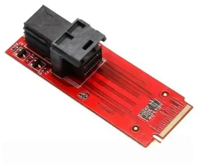 Main image of FOR U.2 SFF-8639 to M.2 M Key NVMe adapter card Mini SAS to M.2 M-Key NVMe SFF-8639 Adapter with SFF-8639 cable