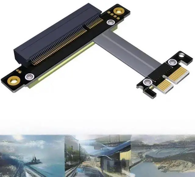 Main image of FOR PCI-E x8 extension cable transfer x1 pcie 1x to 8x support network card SSD expansion converter pixel cable adapter gtx 1080 ti