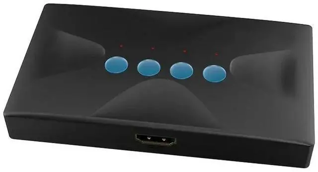 Main image of FOR 4 Ports KVM Switch USB 4 In 1Out HDMI HD display multi-computer host ing mouse keyboard sharing devices MT-HK04