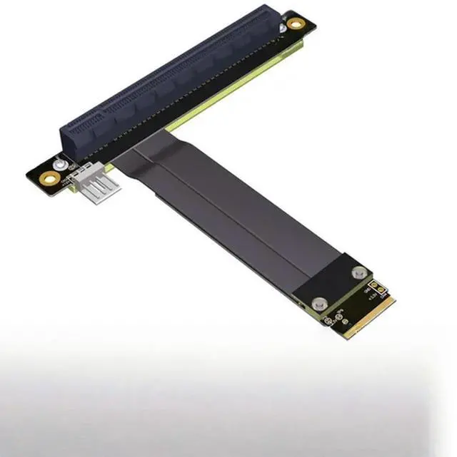 Main image of FOR M2 NGFF NVMe converter to PCIE x16 Graphics card built-in adapter M.2 mkey extension card pci-e 16x Flexible Flat Cable