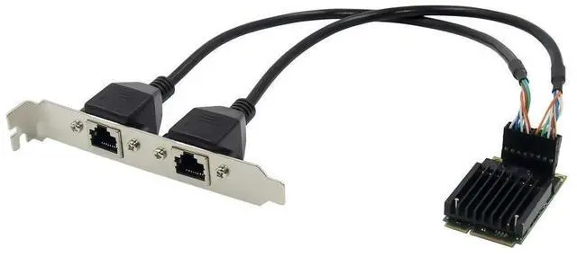 Main image of FOR MINI PCIE to dual Ethernet mpcie to 2 ports 100/1000M lan card inter Chipset 82583+AMS1182E