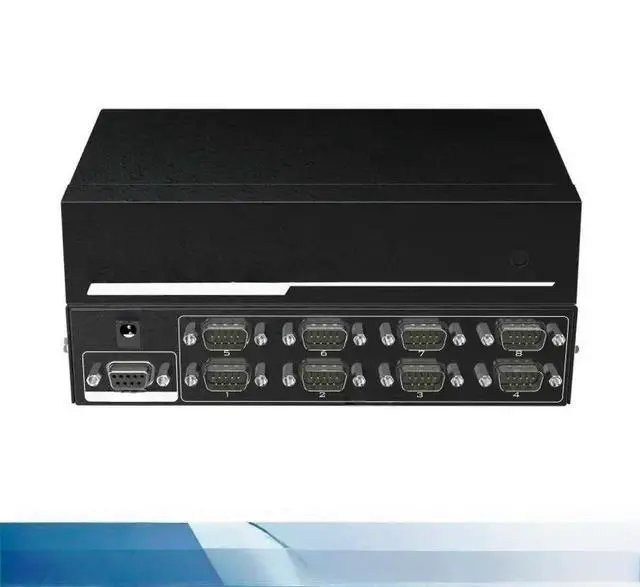 Main image of FOR RS232 splitter 8 port Divider DB9 Serial RS232 Data Transfer Protocol COM with Power Adapter RS-232 female to male Converter