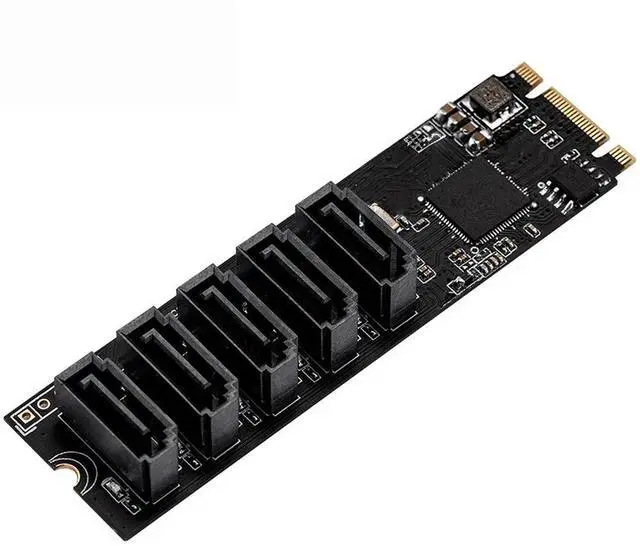 Main image of FOR M.2 (PCIe 3.0) to 5 Ports SATA III 6G ssd Adapter with sataIII cable SATA3.0 to m.2 pci-e
