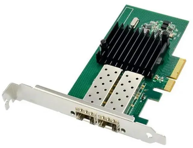 Main image of FOR PCIe to Dual SFP Ethernet Server NIC Network Card 1000M PCI-e Dual port SFP fiber network card I350AM2 Chipset 2 lan