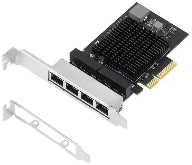 Main image of FOR 2.5G/1G 4 Port PCIe RJ45 Lan 10/100/1000/ 2500Mbps Chip Quad Server Network Card 2.5 Ethernet Wired Game NIC