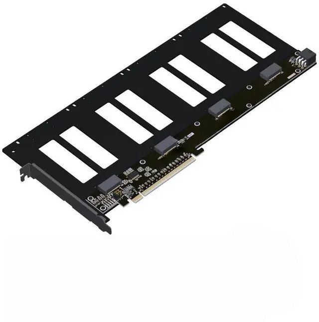 Main image of FOR PCIe 5.0 x16 to 4-Port U.2/EDSFF E1.S/E3.S (SFF-TA-1002) Hard Drive Splitter Adapter Expansion Card Supports Gen5