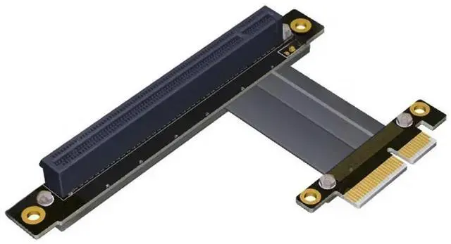 Main image of FOR PCIe 3.0 x4 to x16 Riser Cable 32G/bps PCI-E 4x 16x GTX1080Ti Graphics SSD Card Extender Conversion Cable PCI Express Angle