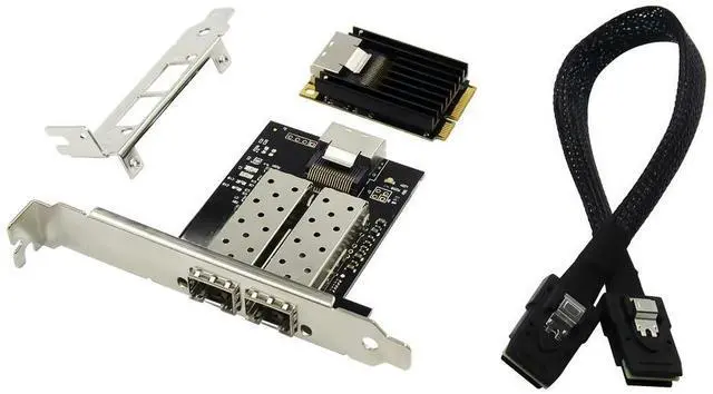 Main image of FOR MINI Pci-e to Dual port Ethernet Server NIC network card 1000M mini PCIe SFP fiber network card 350AM2 Chipset