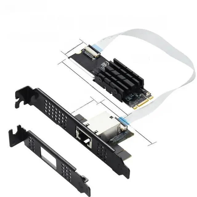 Main image of FOR M.2 to Single Port 10 Gbase Ethernet Nic B Key M Key 10G/2.5G/1000M RJ45 Lan Network Adapter Card AQC107 Chip